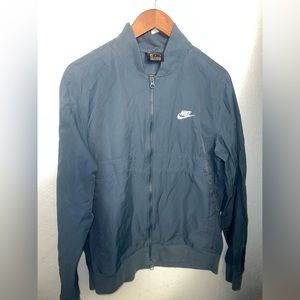 Women's Nike Shield Forest Green Windbreaker Golf Full Zip Up Bomber Jacket Sz M